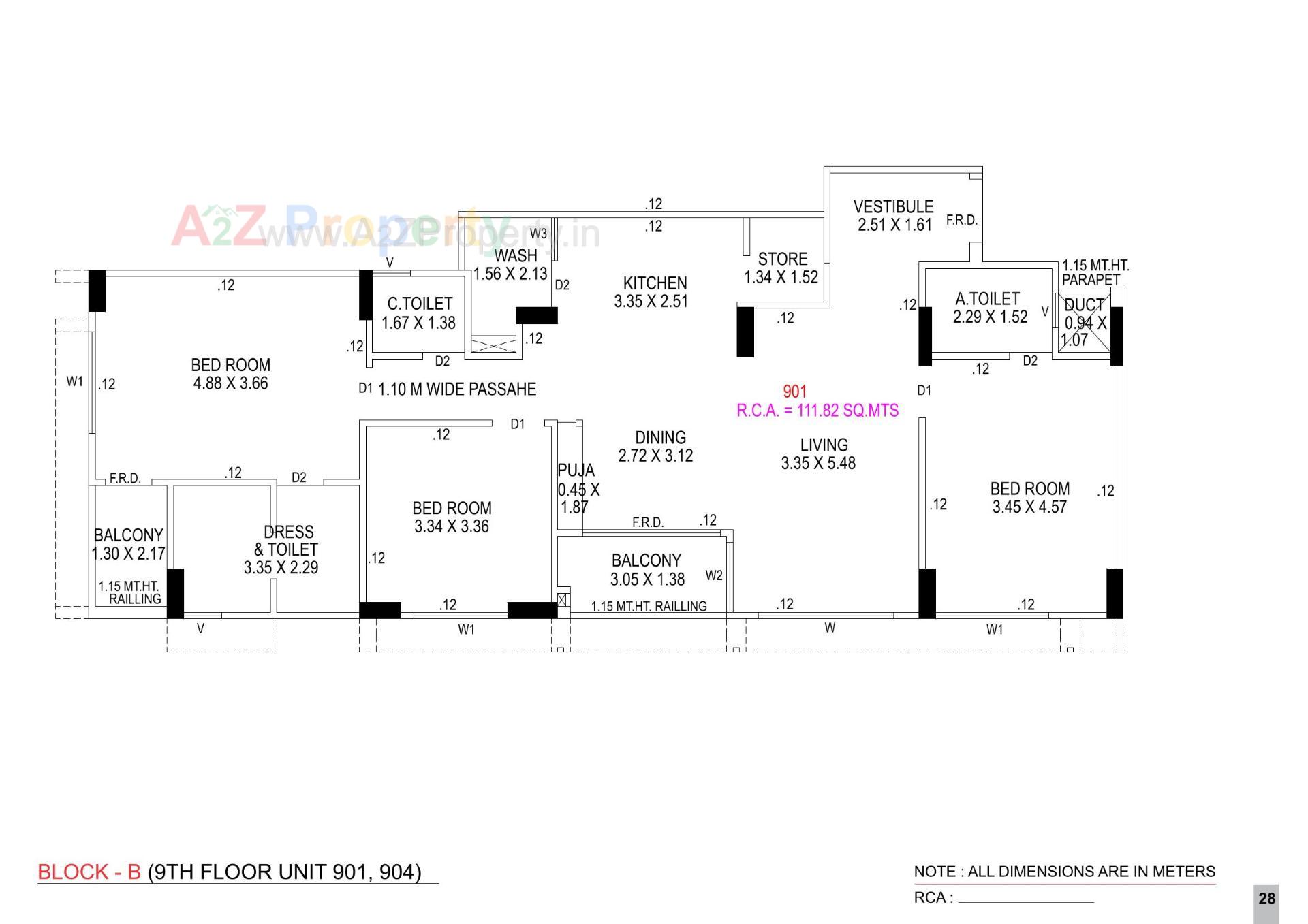 Layout of real estate project Elite Neptune located at Ahmedabad, Ahmedabad, Gujarat
