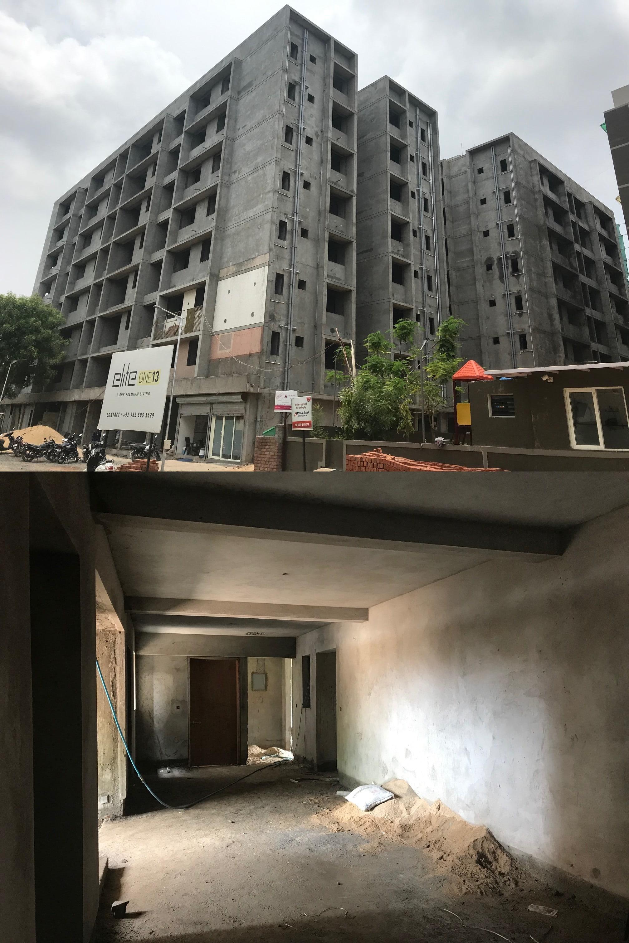 165211_const of real estate project Eliteone located at Gota, Ahmedabad, Gujarat