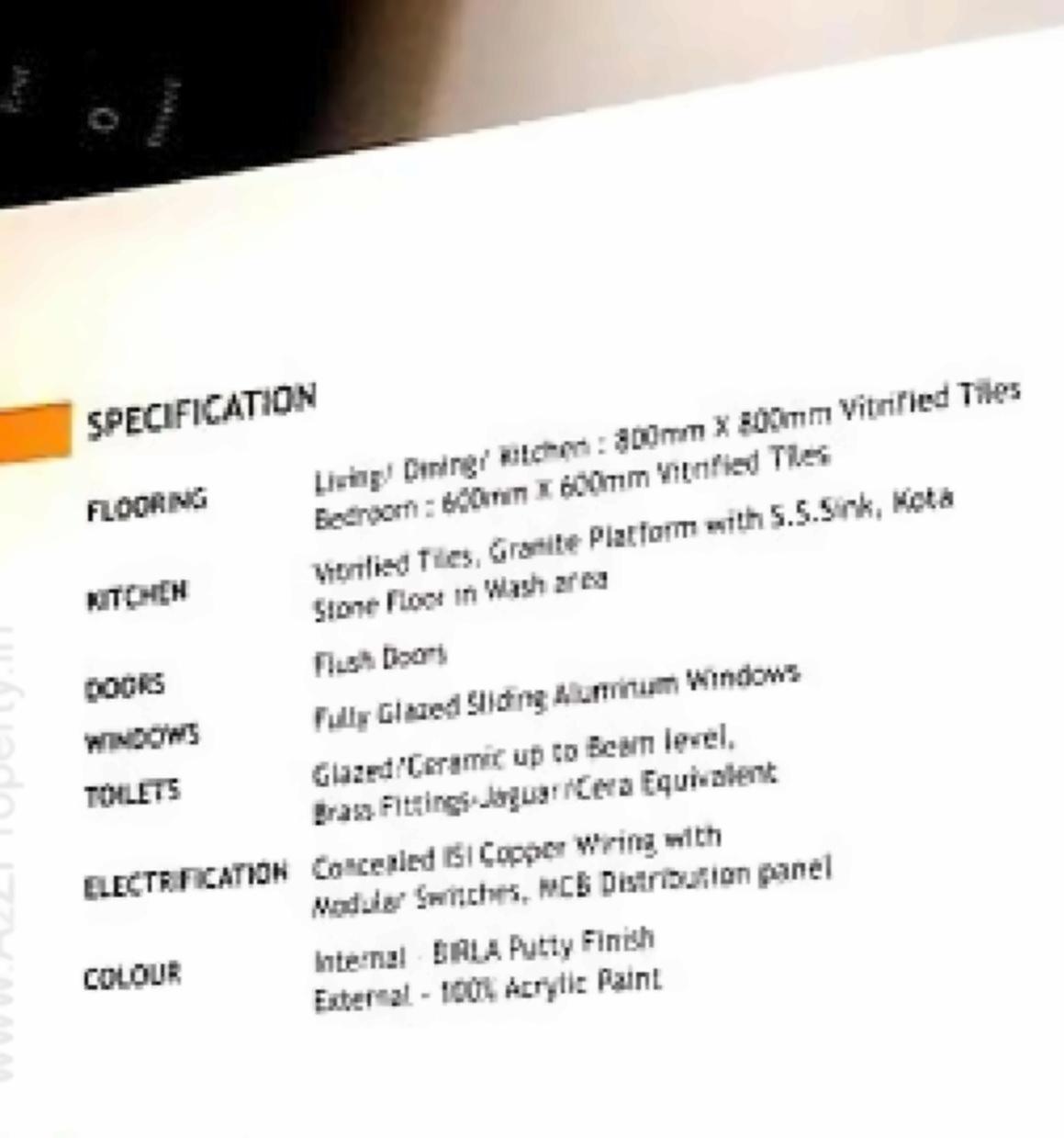 Project Specifications