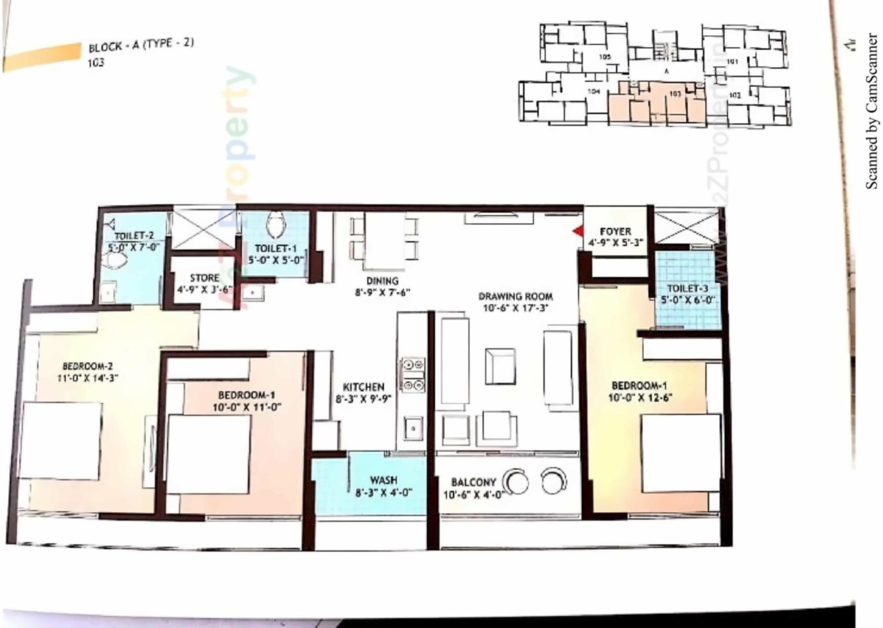 Layout of real estate project Eliteone located at Gota, Ahmedabad, Gujarat
