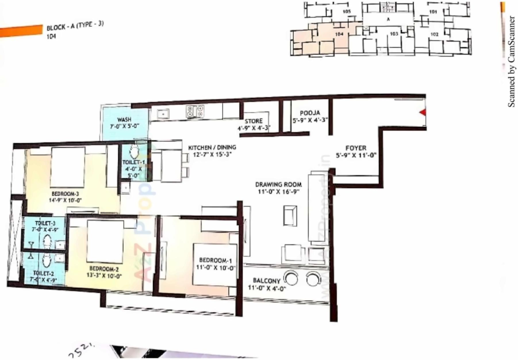 Layout of real estate project Eliteone located at Gota, Ahmedabad, Gujarat