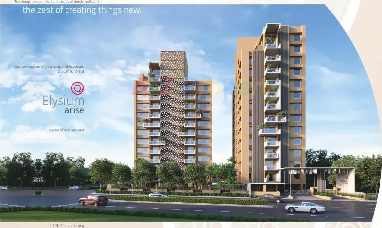 3D Elevation of real estate project Elysium Arise located at Chandkheda, Ahmedabad, Gujarat