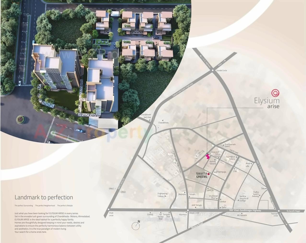  of real estate project Elysium Arise located at Chandkheda, Ahmedabad, Gujarat