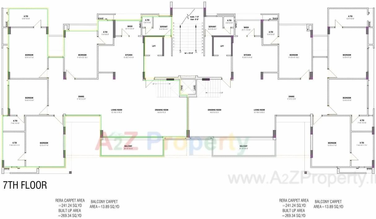 Layout of real estate project Eminence located at Thaltej, Ahmedabad, Gujarat