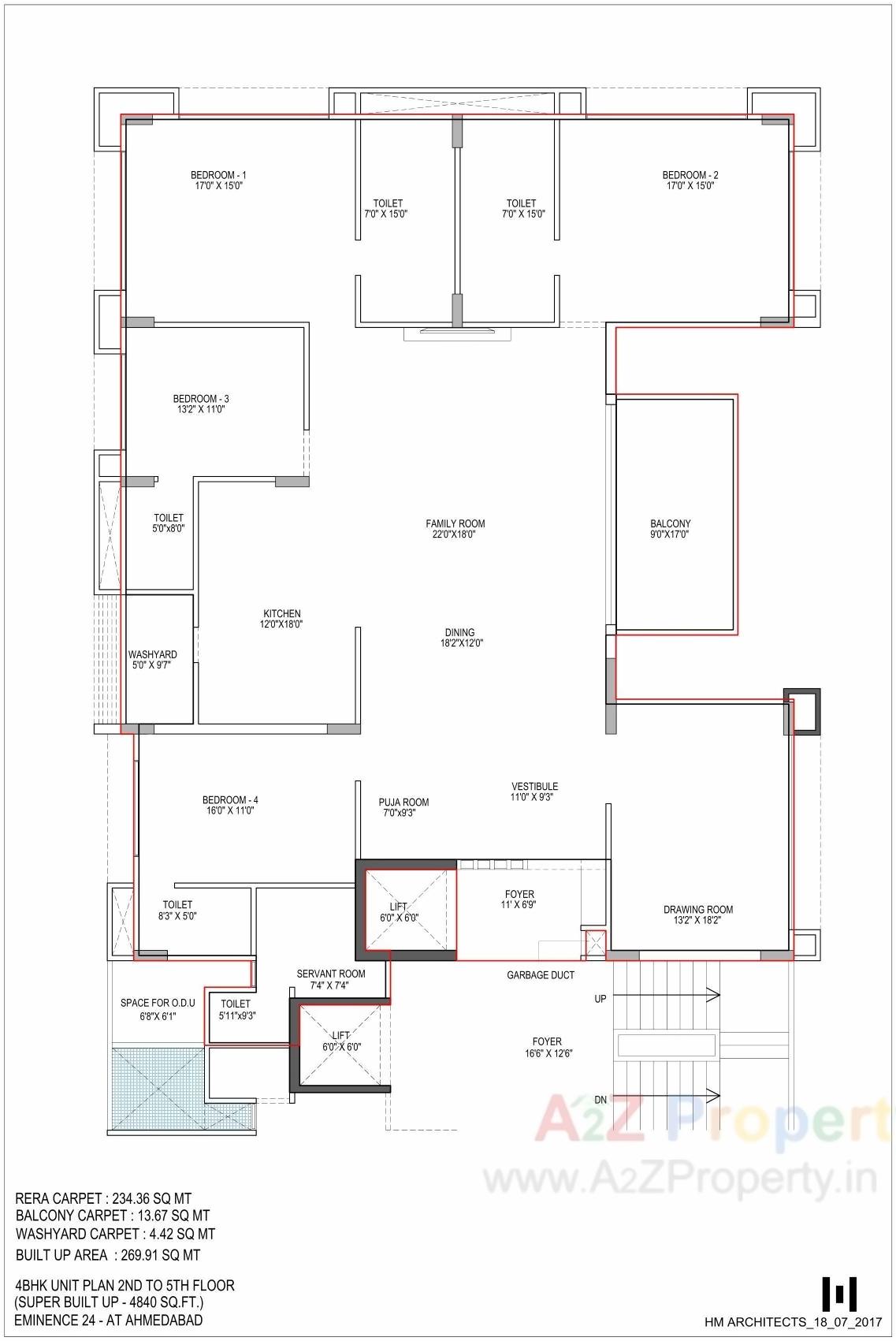 Layout of real estate project Eminence located at City, Ahmedabad, Gujarat