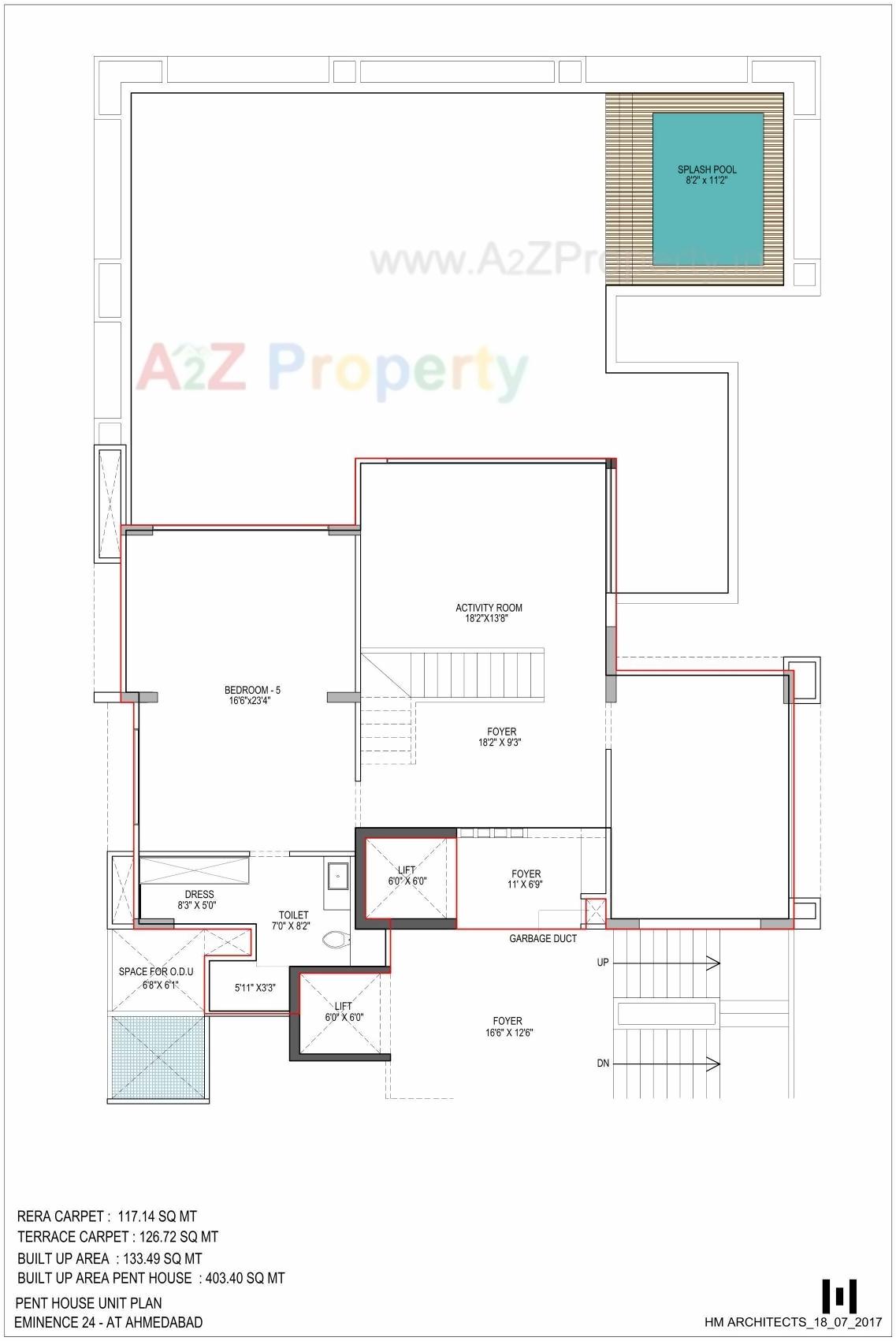 Layout of real estate project Eminence located at City, Ahmedabad, Gujarat