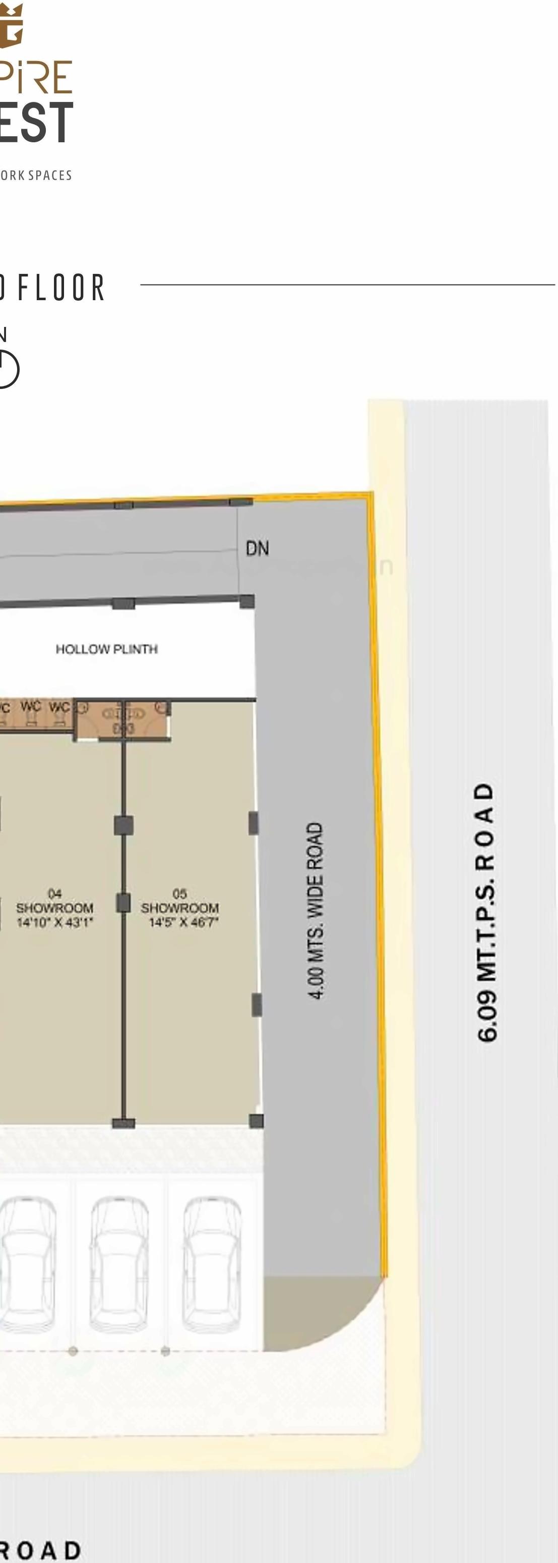 Layout of real estate project Empire Crest located at Ahmedabad, Ahmedabad, Gujarat