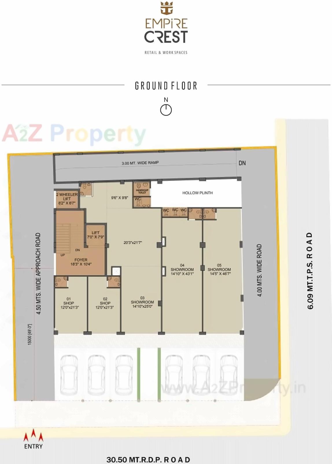 Layout of real estate project Empire Crest located at Ahmedabad, Ahmedabad, Gujarat