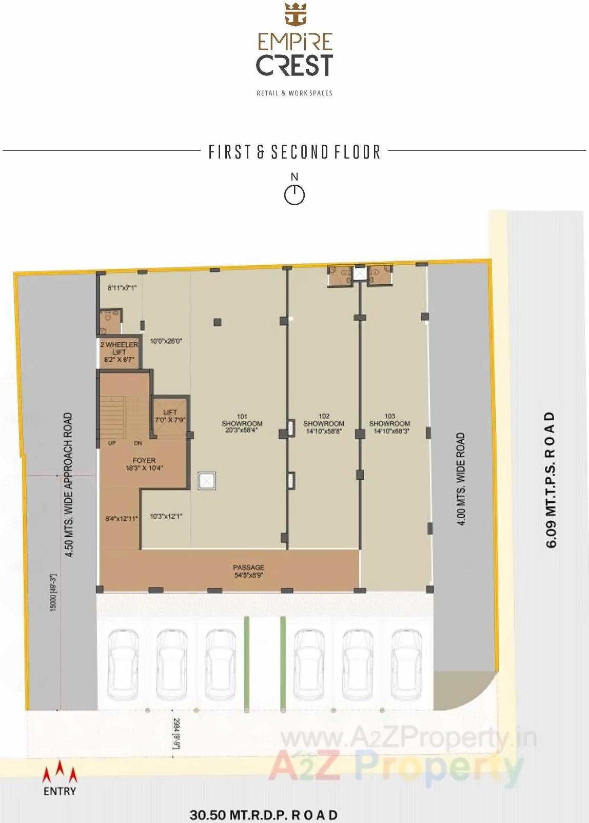 Layout of real estate project Empire Crest located at Ahmedabad, Ahmedabad, Gujarat