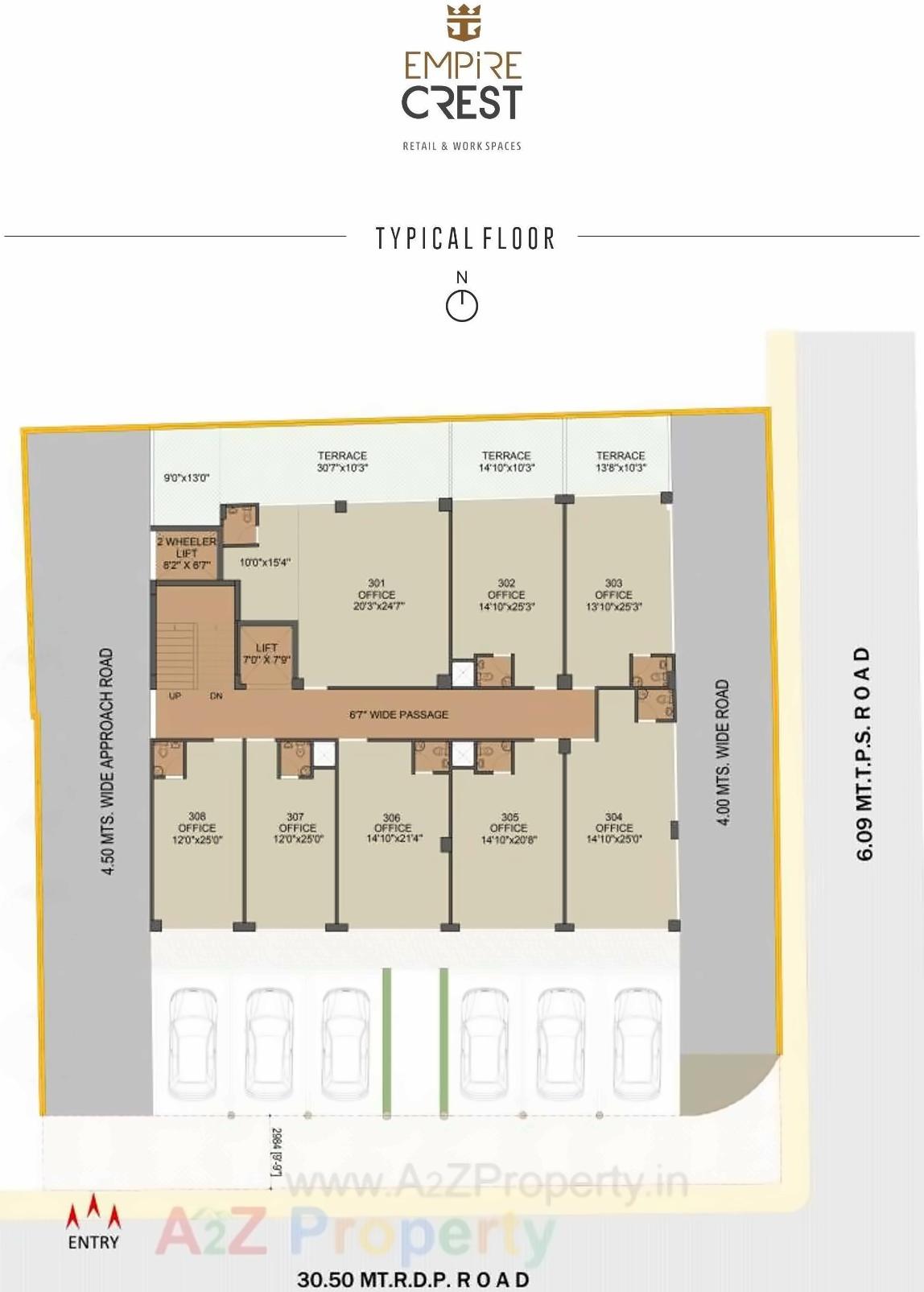Layout of real estate project Empire Crest located at Ahmedabad, Ahmedabad, Gujarat