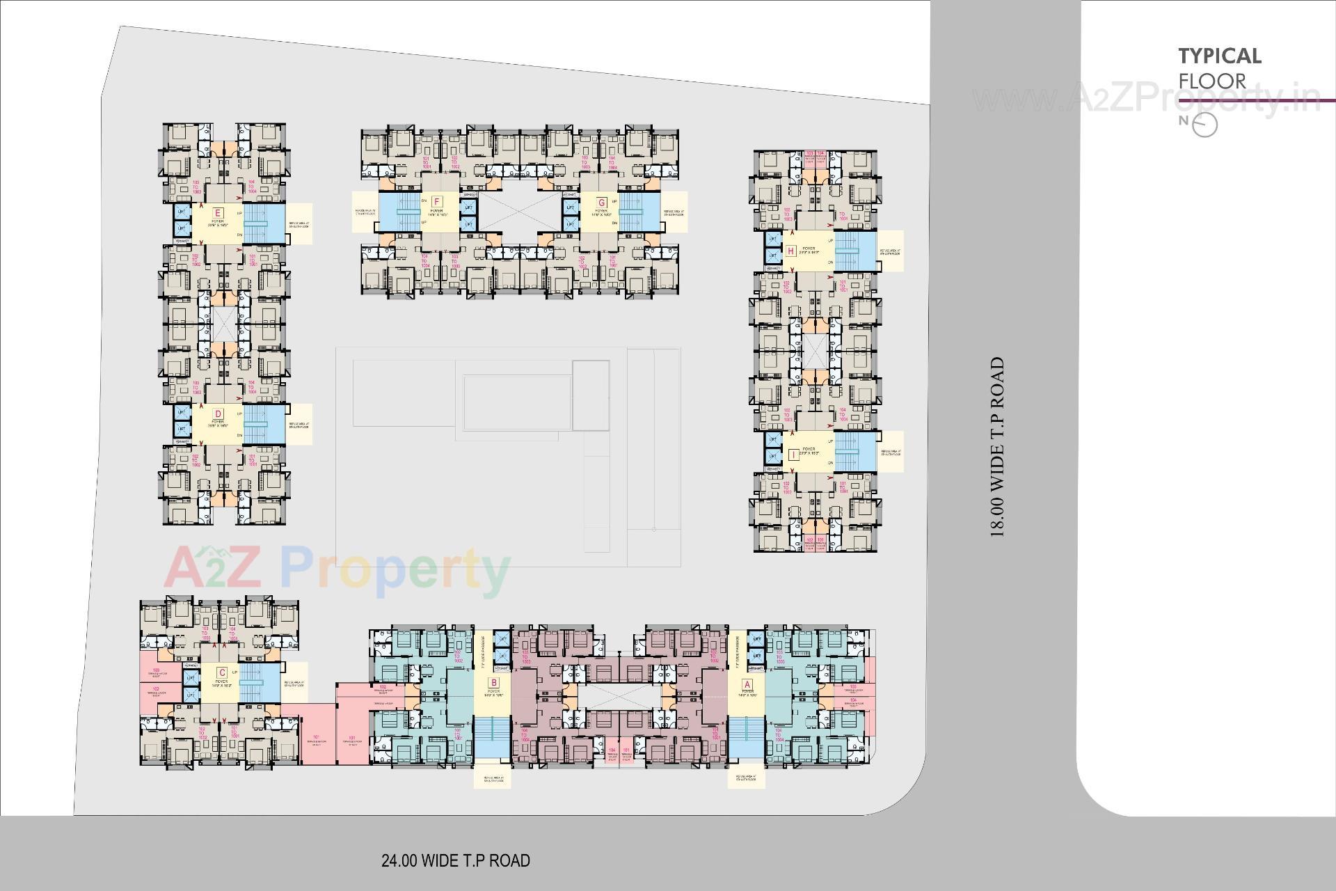 Layout of real estate project Empire Evok located at Ahmedabad, Ahmedabad, Gujarat