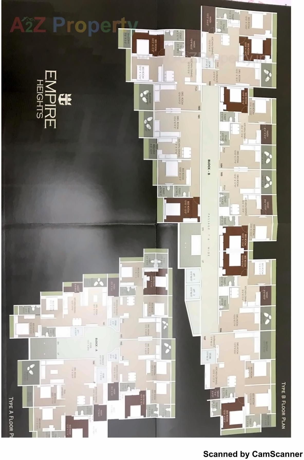 Layout of real estate project Empire Heights located at Ghodasar, Ahmedabad, Gujarat