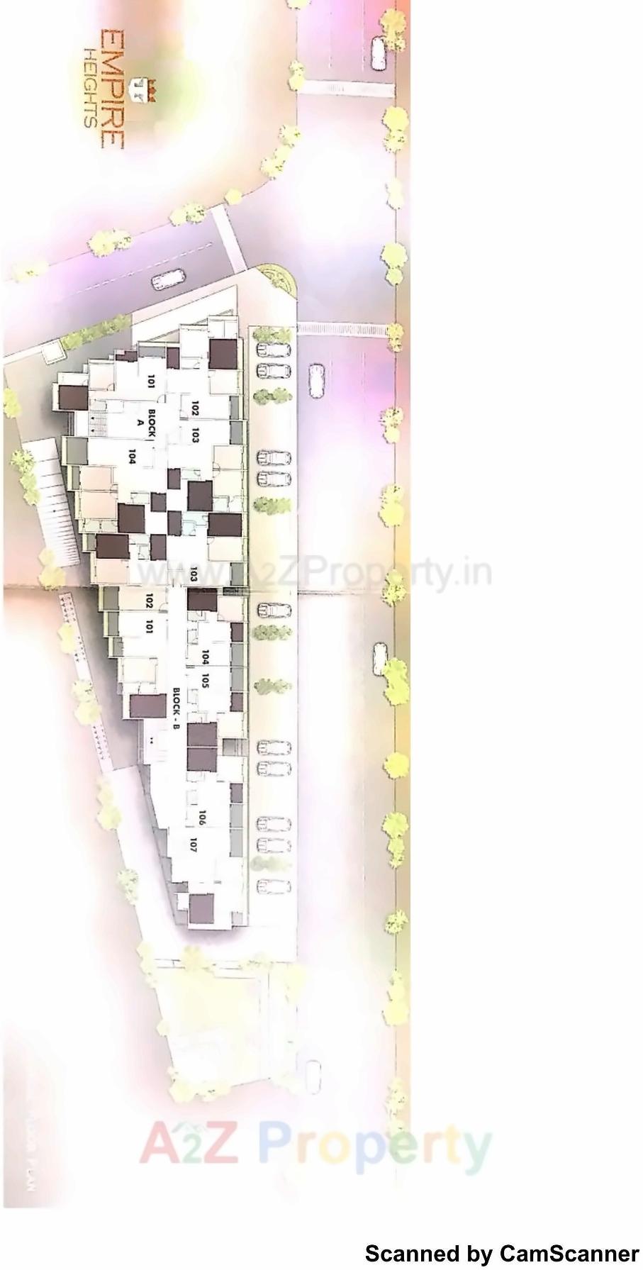 Layout of real estate project Empire Heights located at Ghodasar, Ahmedabad, Gujarat