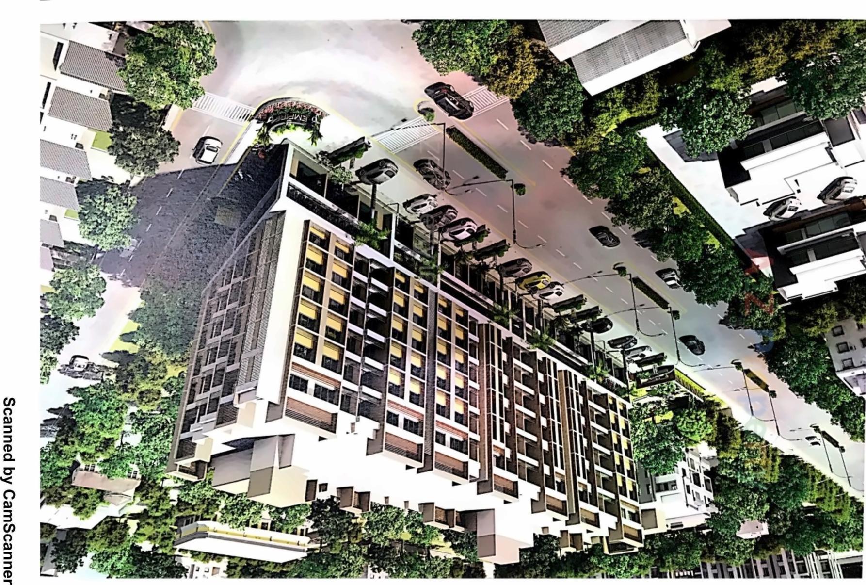 3D Elevation of real estate project Empire Heights located at Ghodasar, Ahmedabad, Gujarat