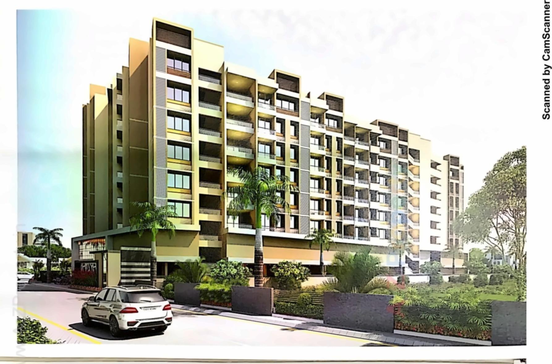 3D Elevation of real estate project Empire Heights located at Ghodasar, Ahmedabad, Gujarat