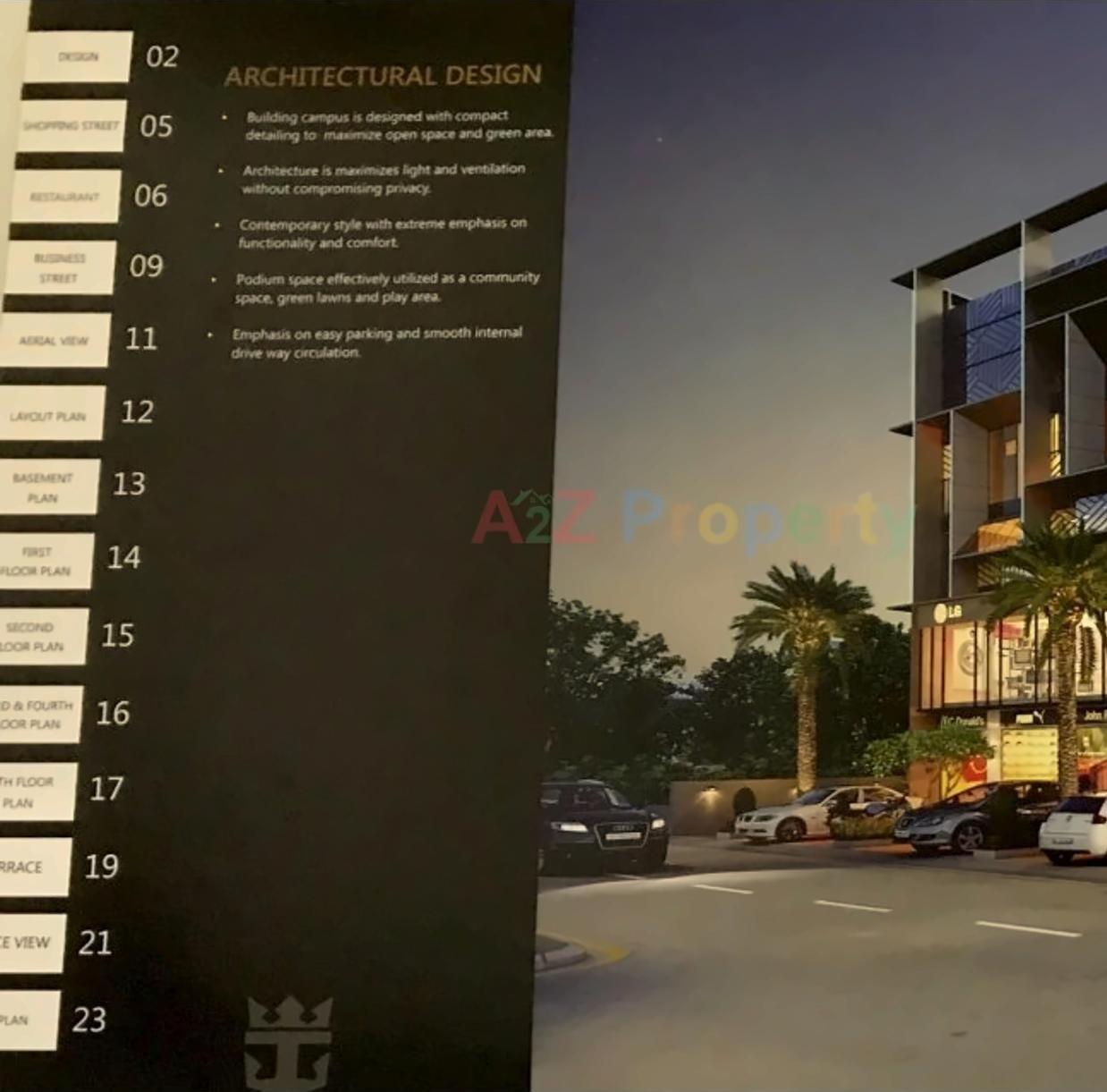 3D Elevation of real estate project Empire Hub located at Ghodasar, Ahmedabad, Gujarat