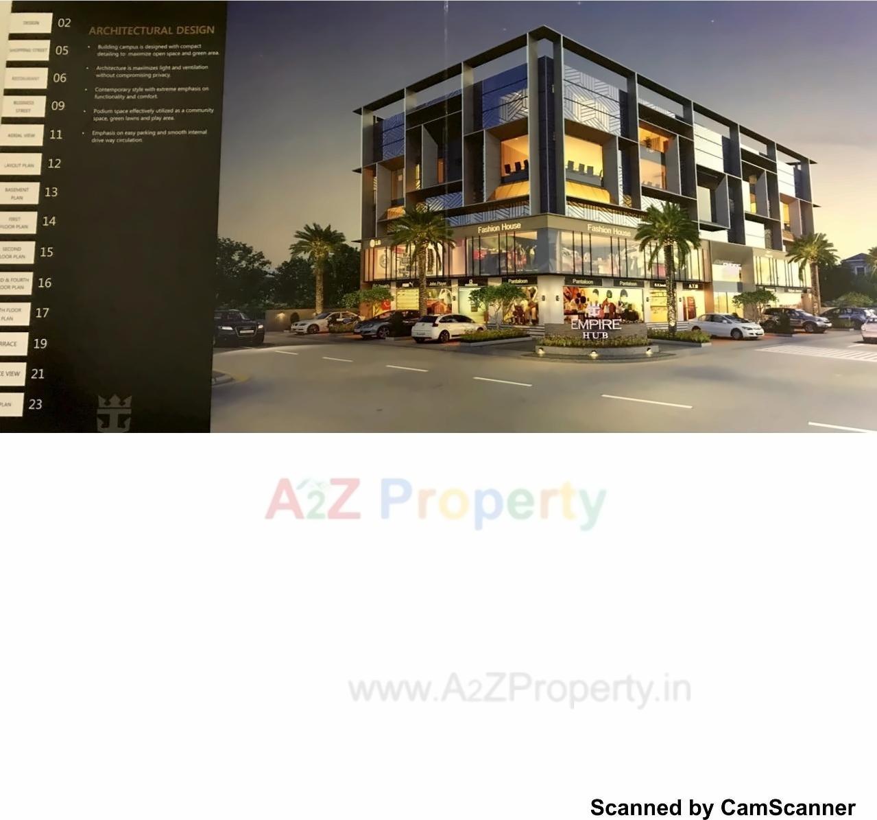 3D Elevation of real estate project Empire Hub located at Ghodasar, Ahmedabad, Gujarat