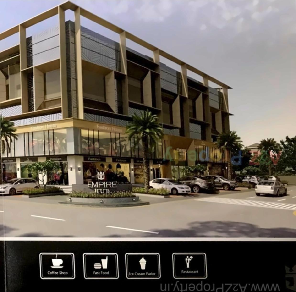 3D Elevation of real estate project Empire Hub located at Ghodasar, Ahmedabad, Gujarat