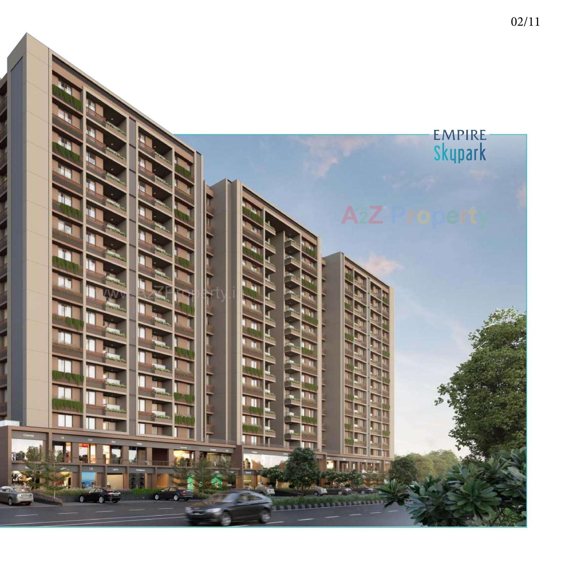 3D Elevation of real estate project Empire Skypark located at Ahmedabad, Ahmedabad, Gujarat