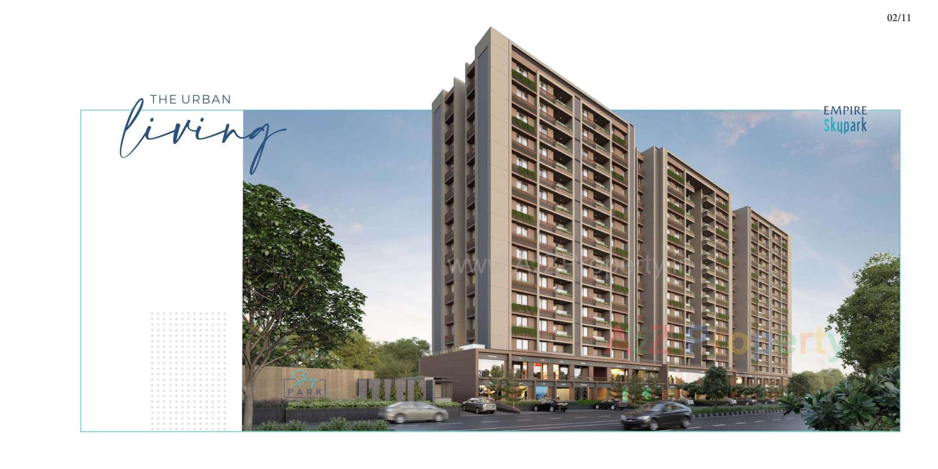 3D Elevation of real estate project Empire Skypark located at Ahmedabad, Ahmedabad, Gujarat