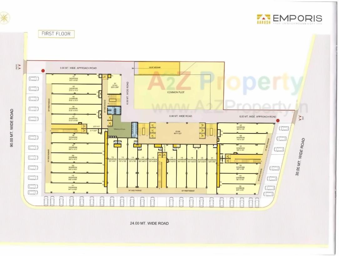 Layout of real estate project Emporis located at Motera, Ahmedabad, Gujarat