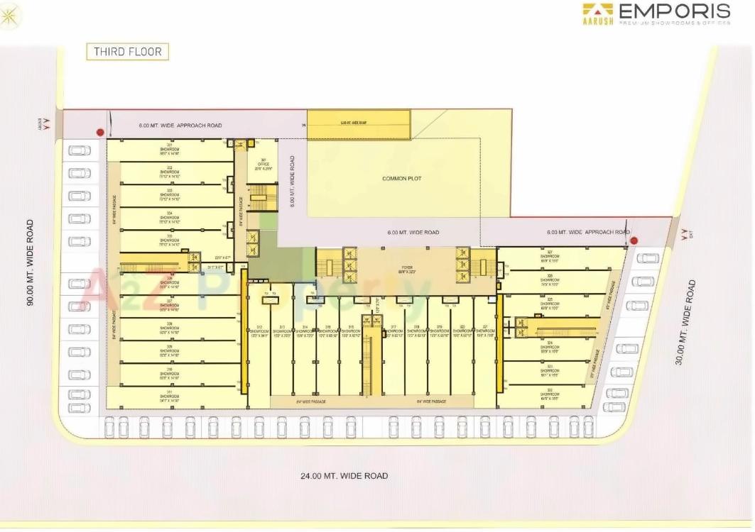 Layout of real estate project Emporis located at Motera, Ahmedabad, Gujarat