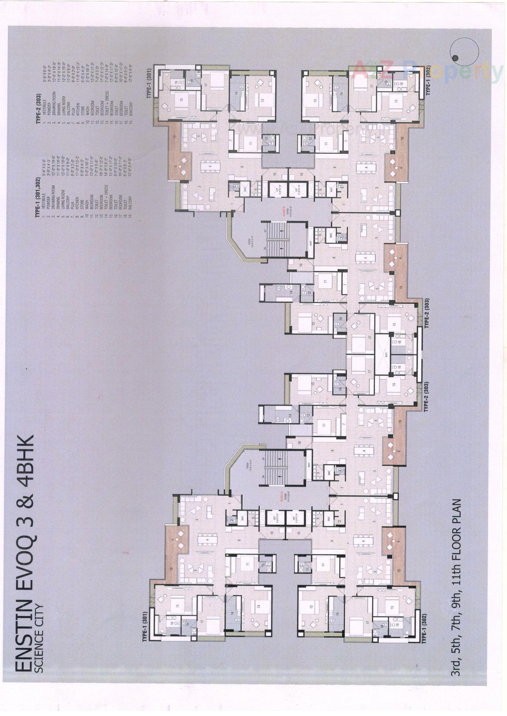 Layout of real estate project Enstin Evoq located at Sola, Ahmedabad, Gujarat