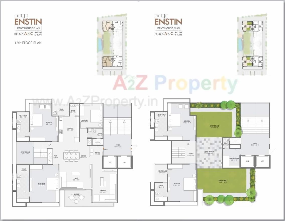Layout of real estate project Enstin located at Sola, Ahmedabad, Gujarat