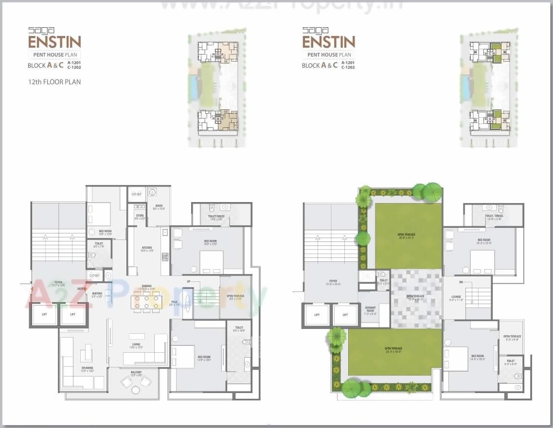 Layout of real estate project Enstin located at Sola, Ahmedabad, Gujarat