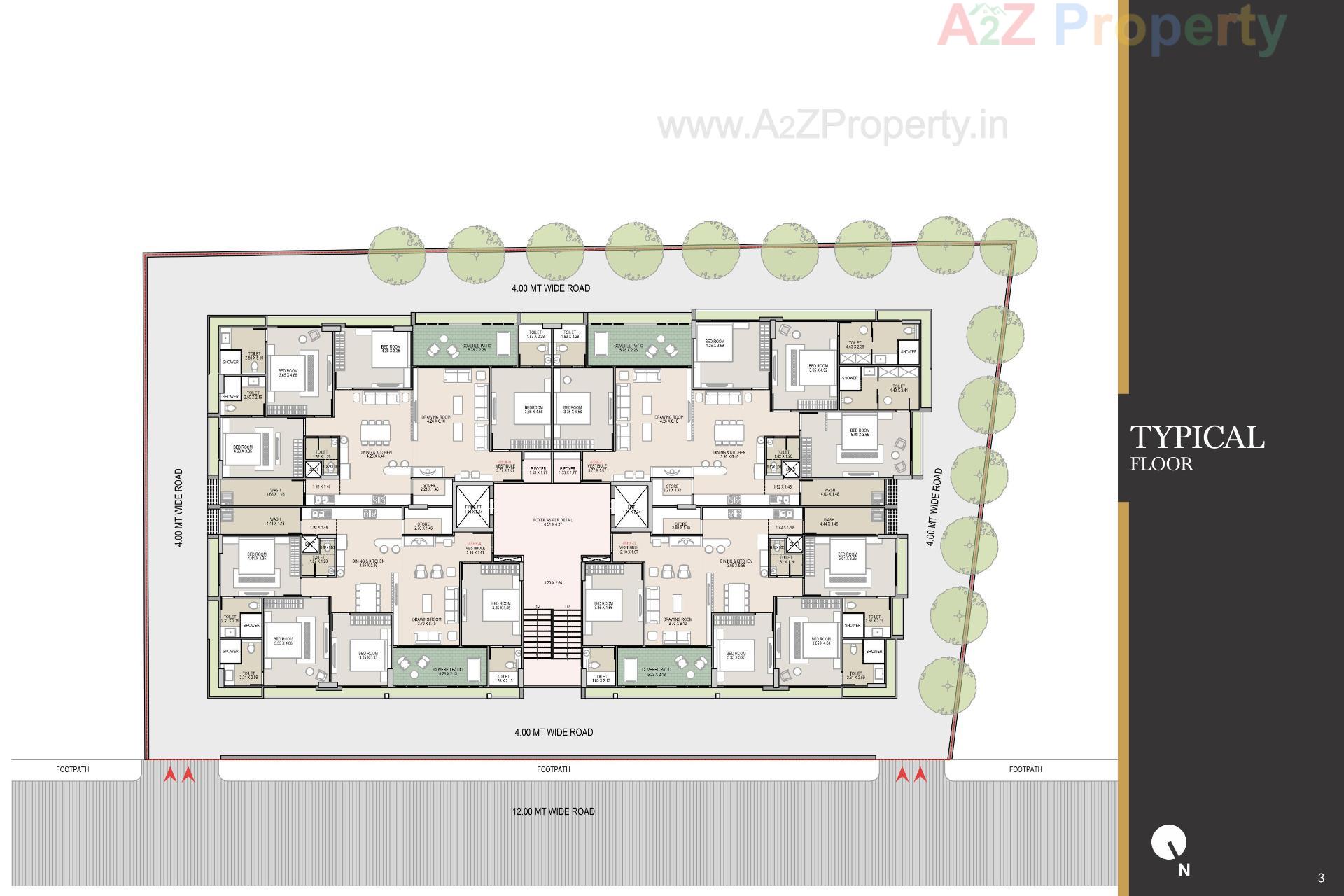 Layout of real estate project Essence located at Thaltej, Ahmedabad, Gujarat