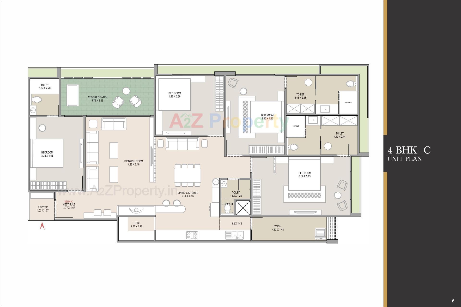 Layout of real estate project Essence located at Thaltej, Ahmedabad, Gujarat