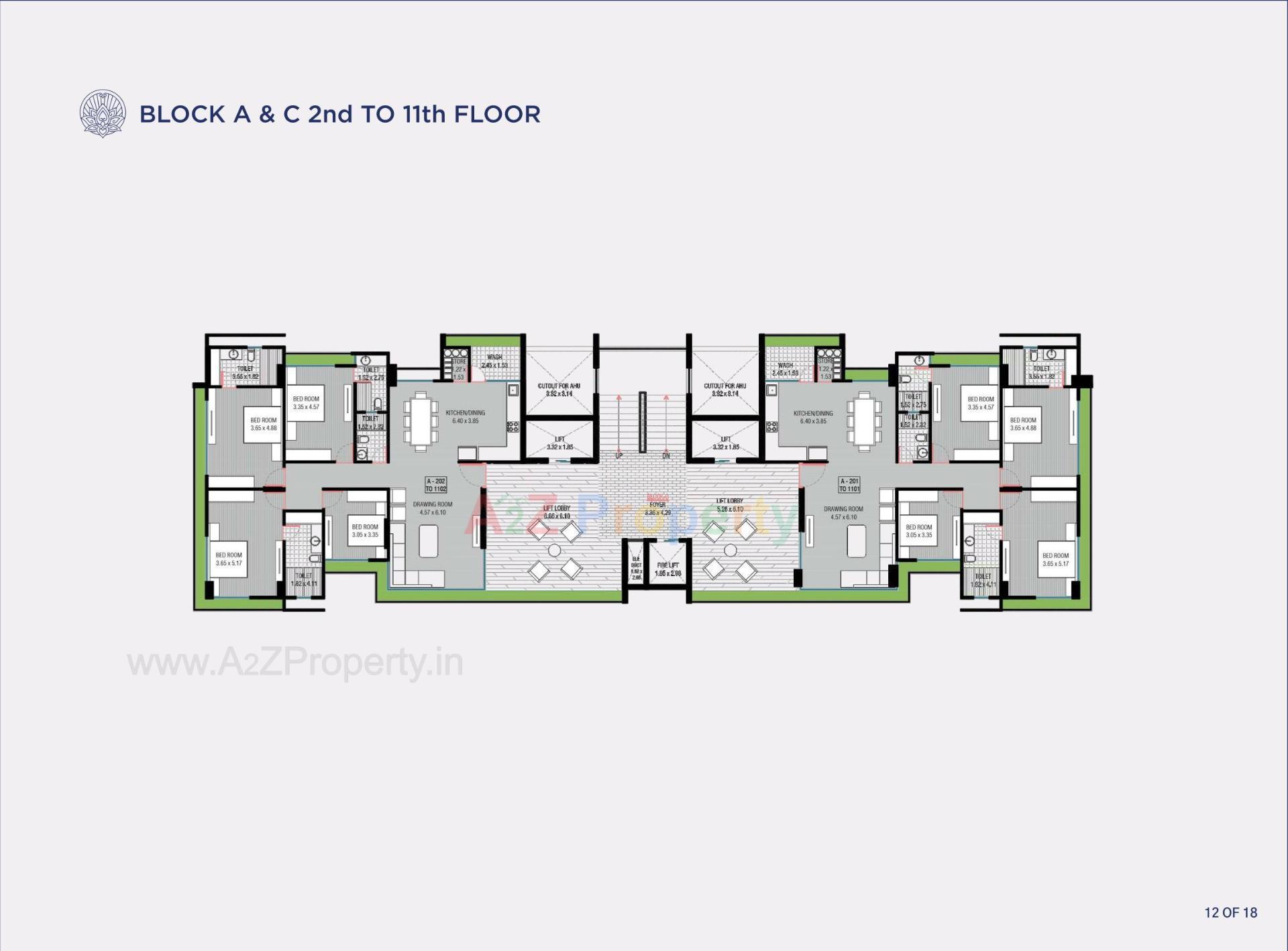 Layout of real estate project Eternity located at Vadaj, Ahmedabad, Gujarat