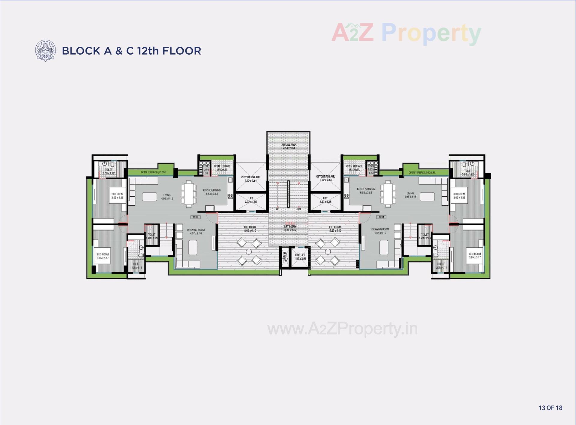 Layout of real estate project Eternity located at Vadaj, Ahmedabad, Gujarat