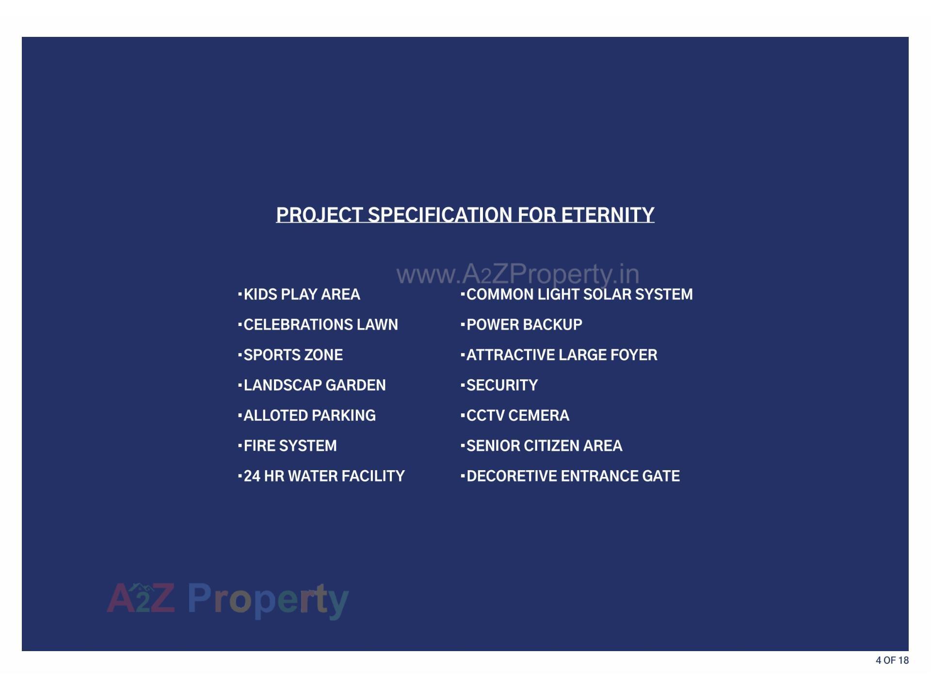  of real estate project Eternity located at Vadaj, Ahmedabad, Gujarat