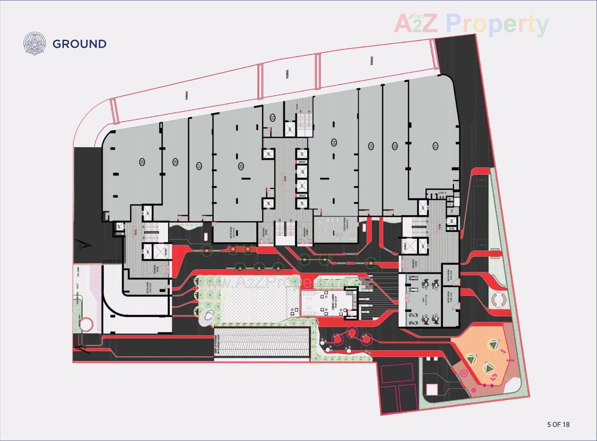 Layout of real estate project Eternity located at Vadaj, Ahmedabad, Gujarat