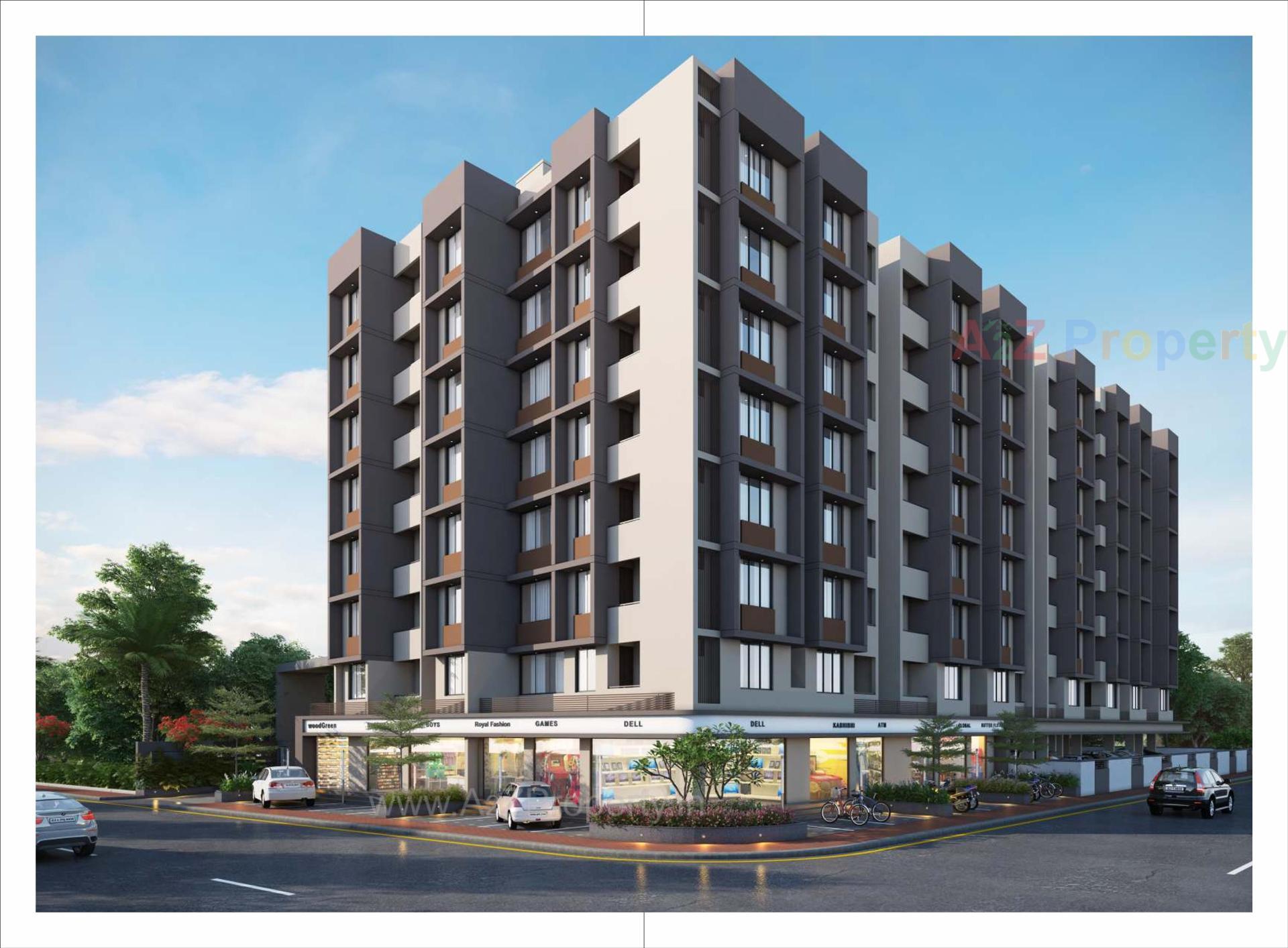3D Elevation of real estate project Eureka Avenue located at Ranip, Ahmedabad, Gujarat