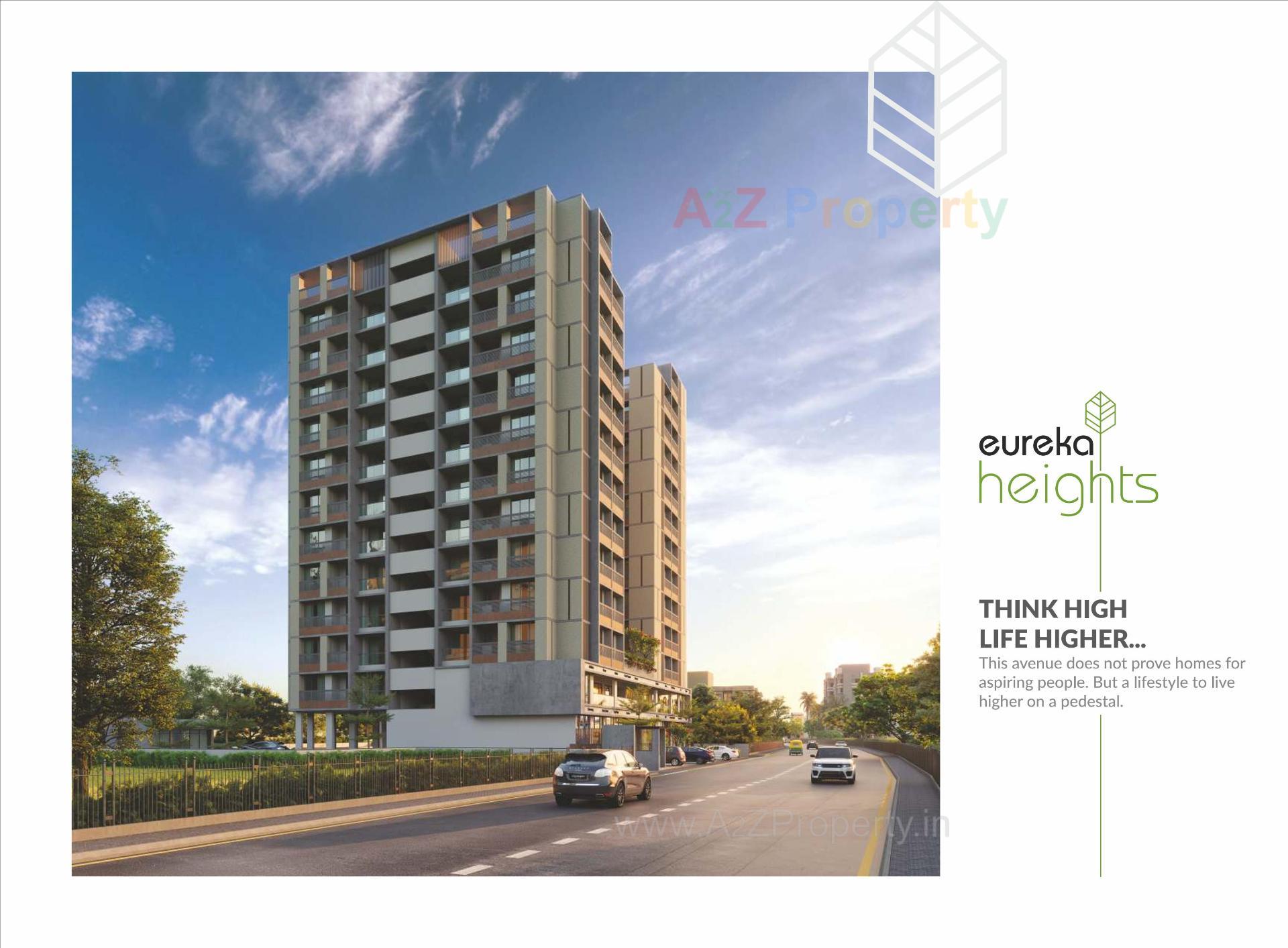 3D Elevation of real estate project Eureka Heights located at Wadaj, Ahmedabad, Gujarat