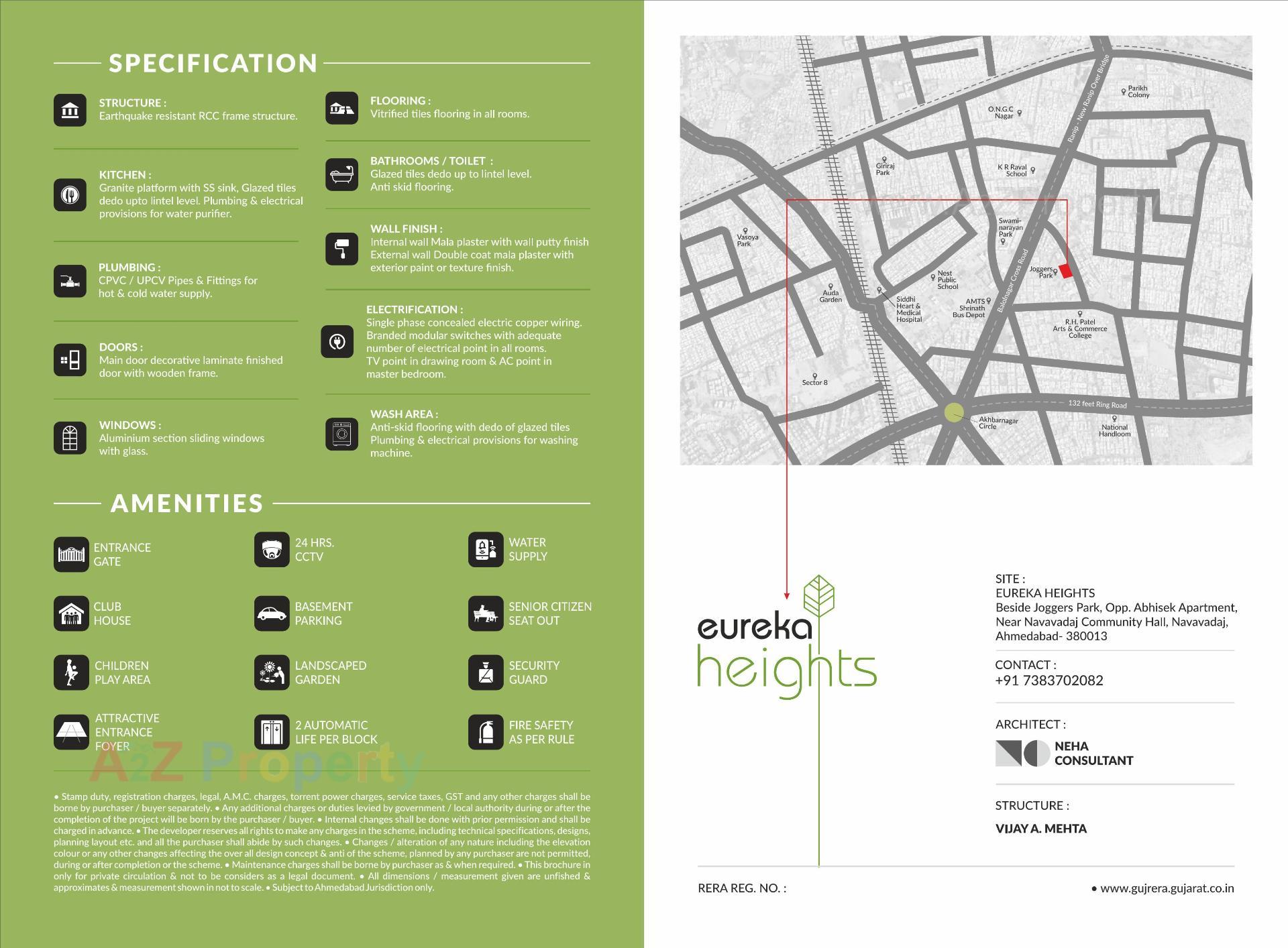  of real estate project Eureka Heights located at Wadaj, Ahmedabad, Gujarat