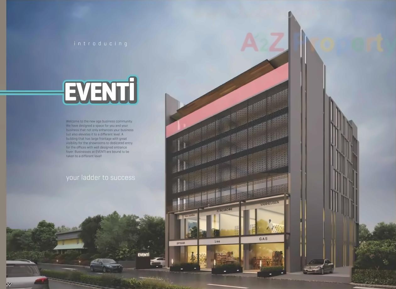 3D Elevation of real estate project Eventi located at Gulbai-tekra, Ahmedabad, Gujarat