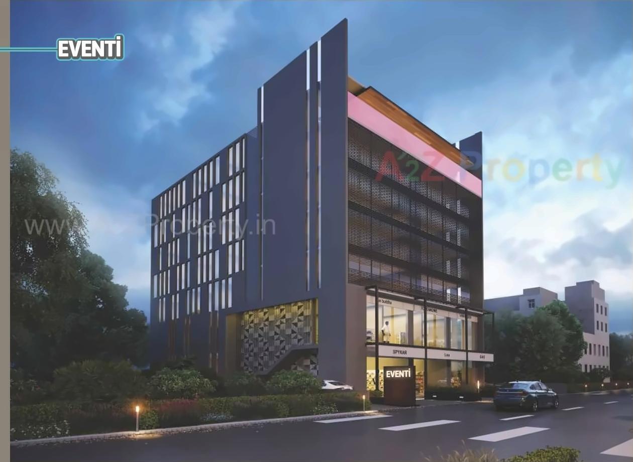 3D Elevation of real estate project Eventi located at Gulbai-tekra, Ahmedabad, Gujarat
