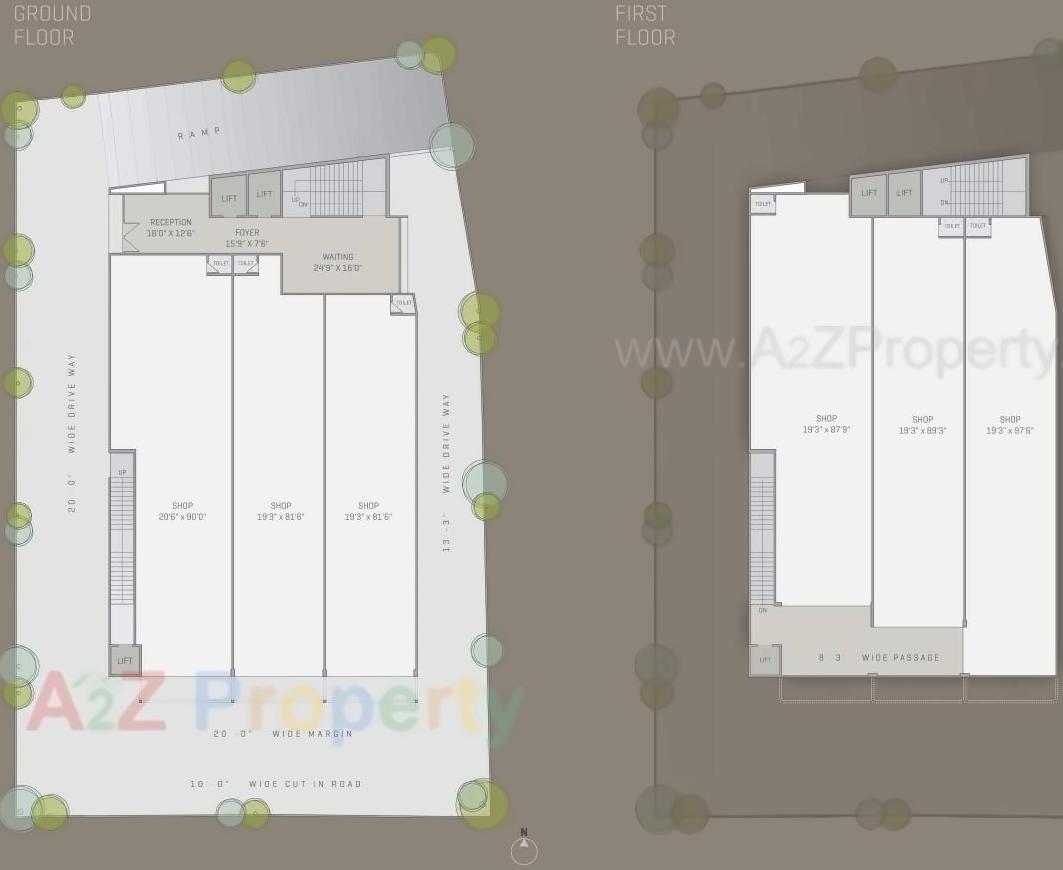 Layout of real estate project Eventi located at Gulbai-tekra, Ahmedabad, Gujarat