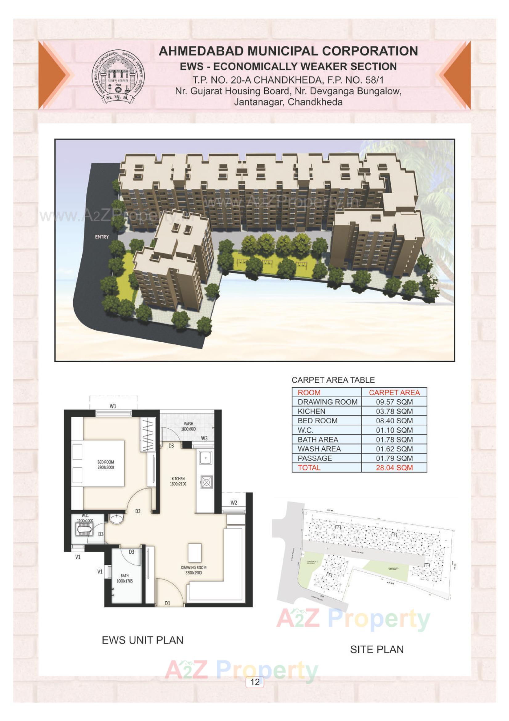 Layout of real estate project Ews located at Asalali, Ahmedabad, Gujarat