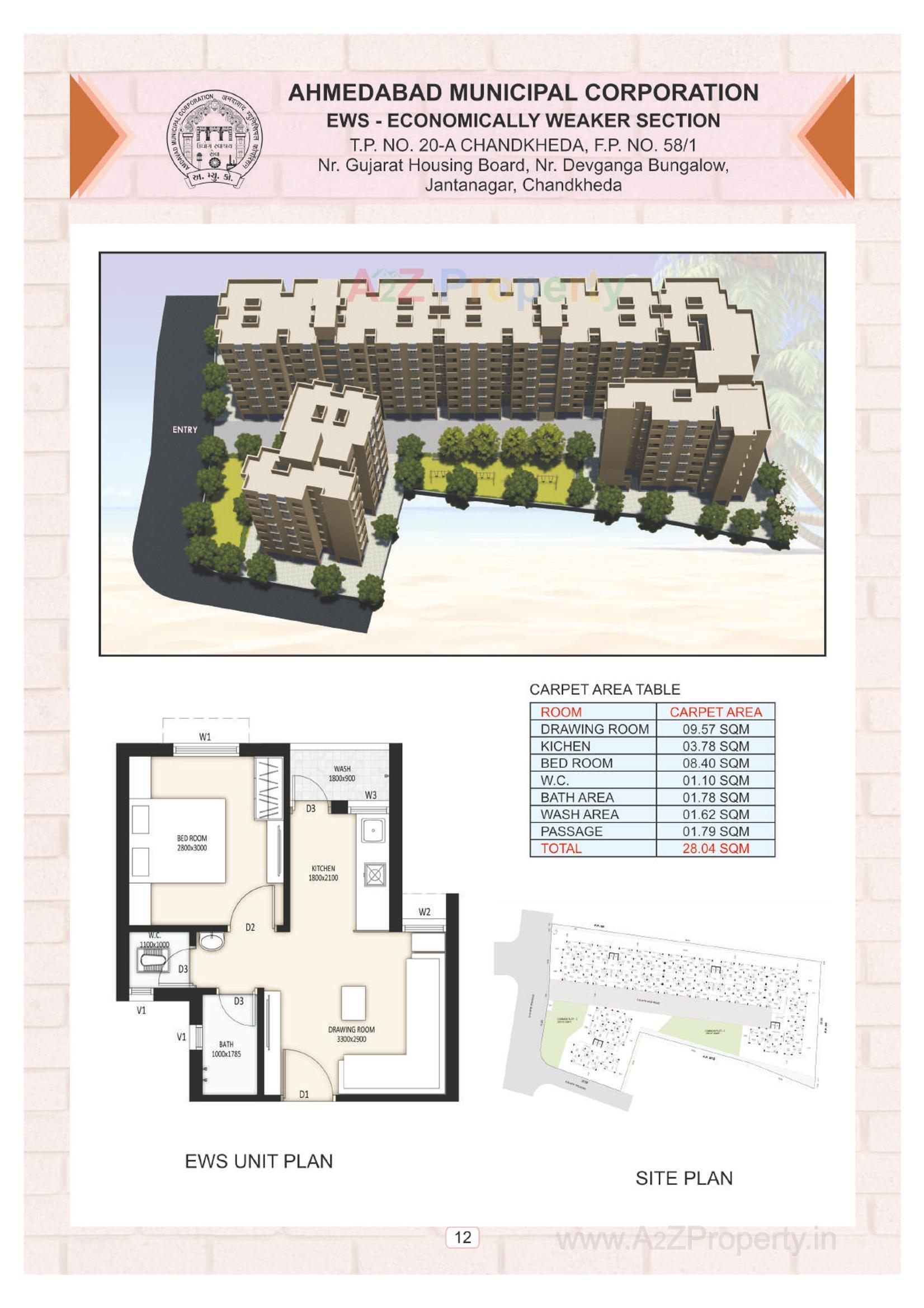 Layout of real estate project Ews located at Aslali, Ahmedabad, Gujarat