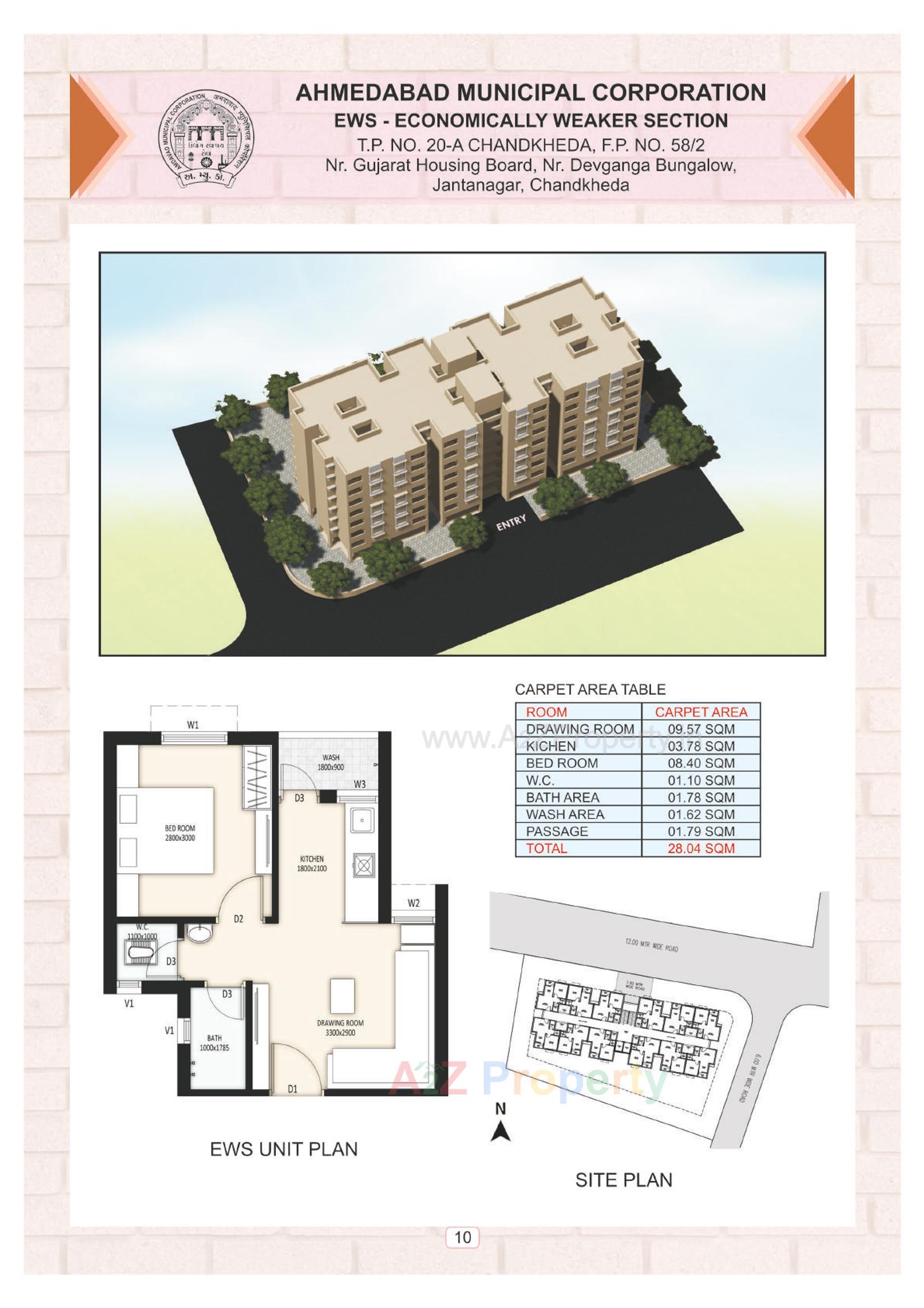 Layout of real estate project Ews located at Hebatpur, Ahmedabad, Gujarat
