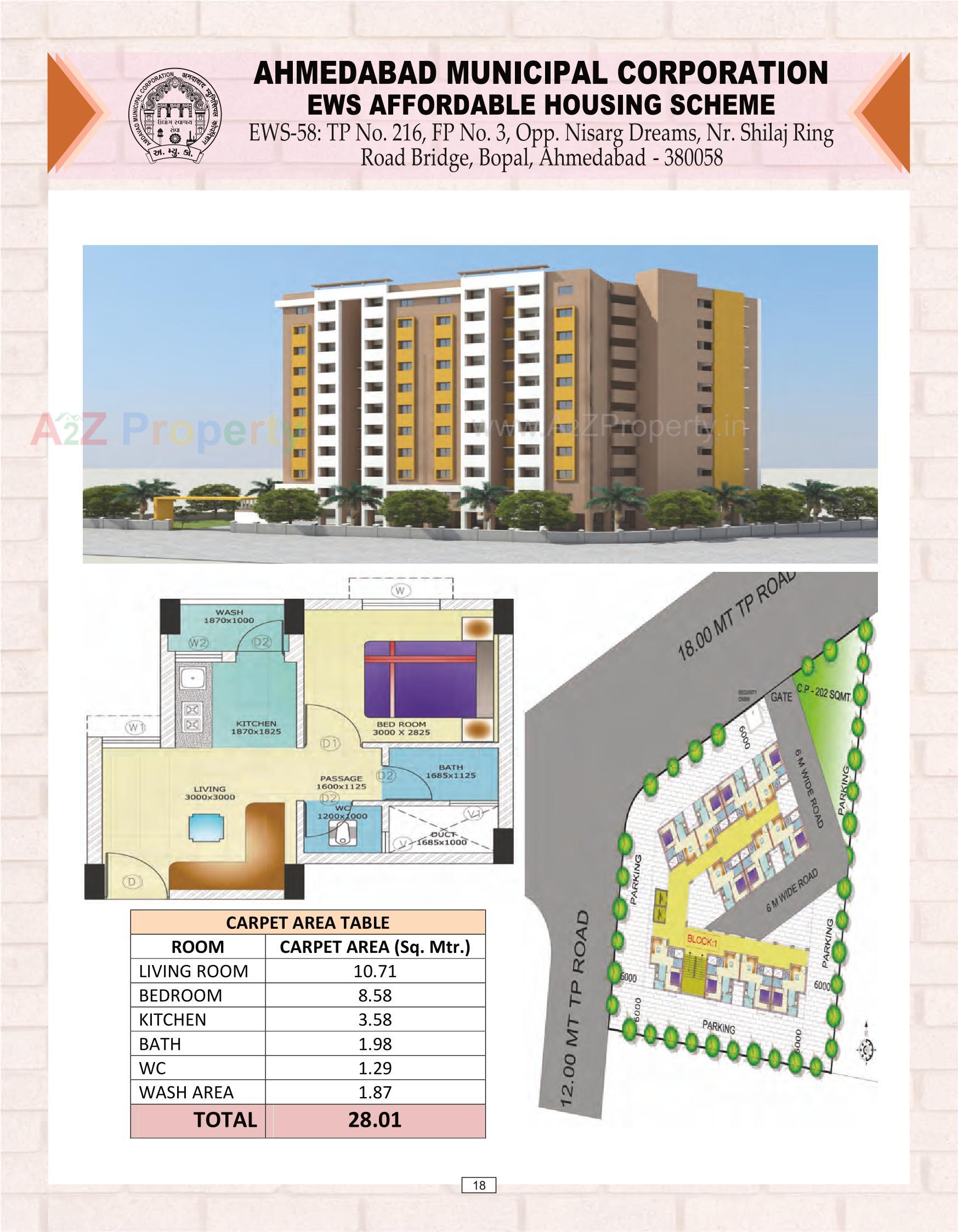 Layout of real estate project Ews located at Nikol, Ahmedabad, Gujarat