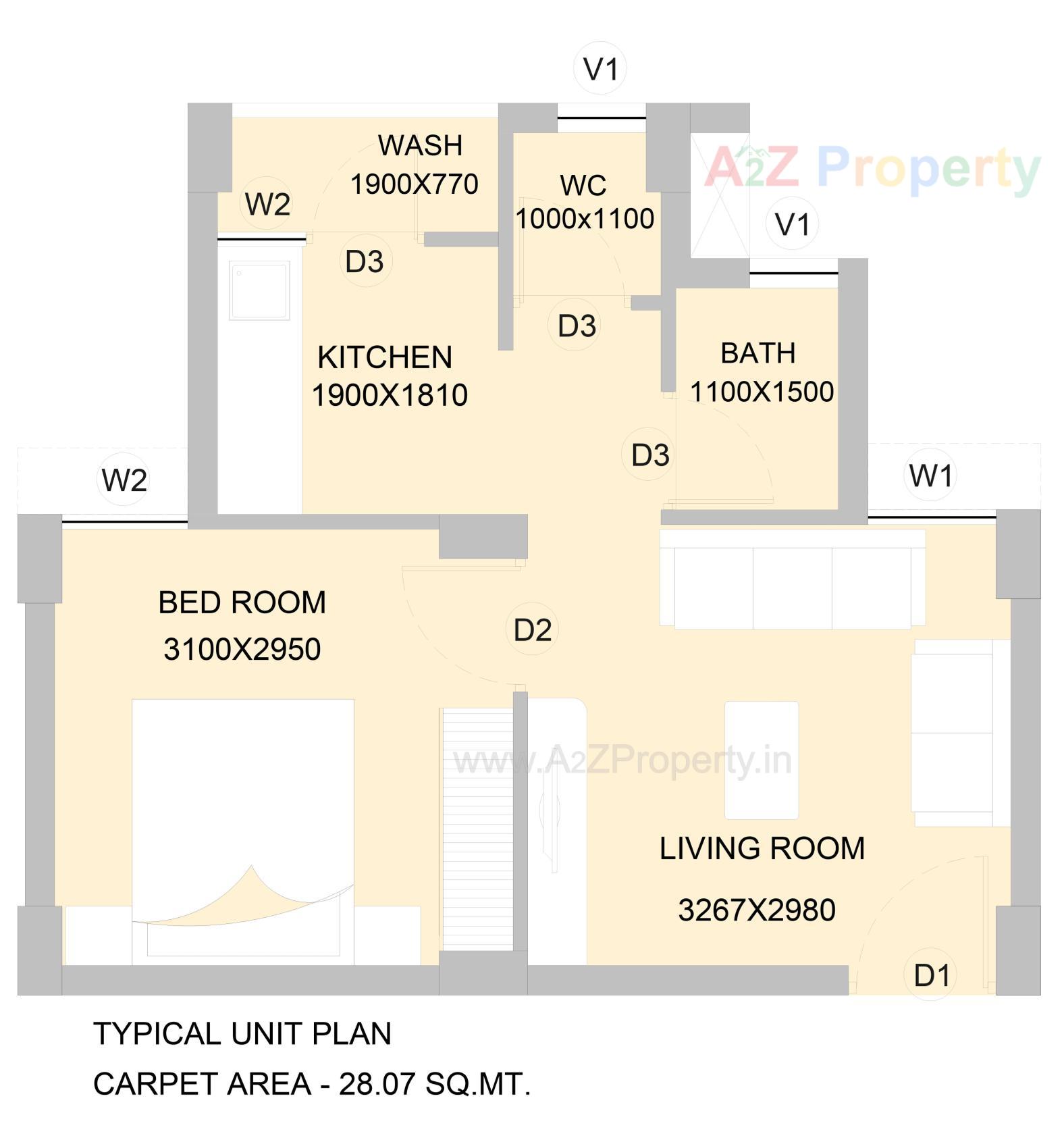 Layout of real estate project Ews located at Odhav, Ahmedabad, Gujarat