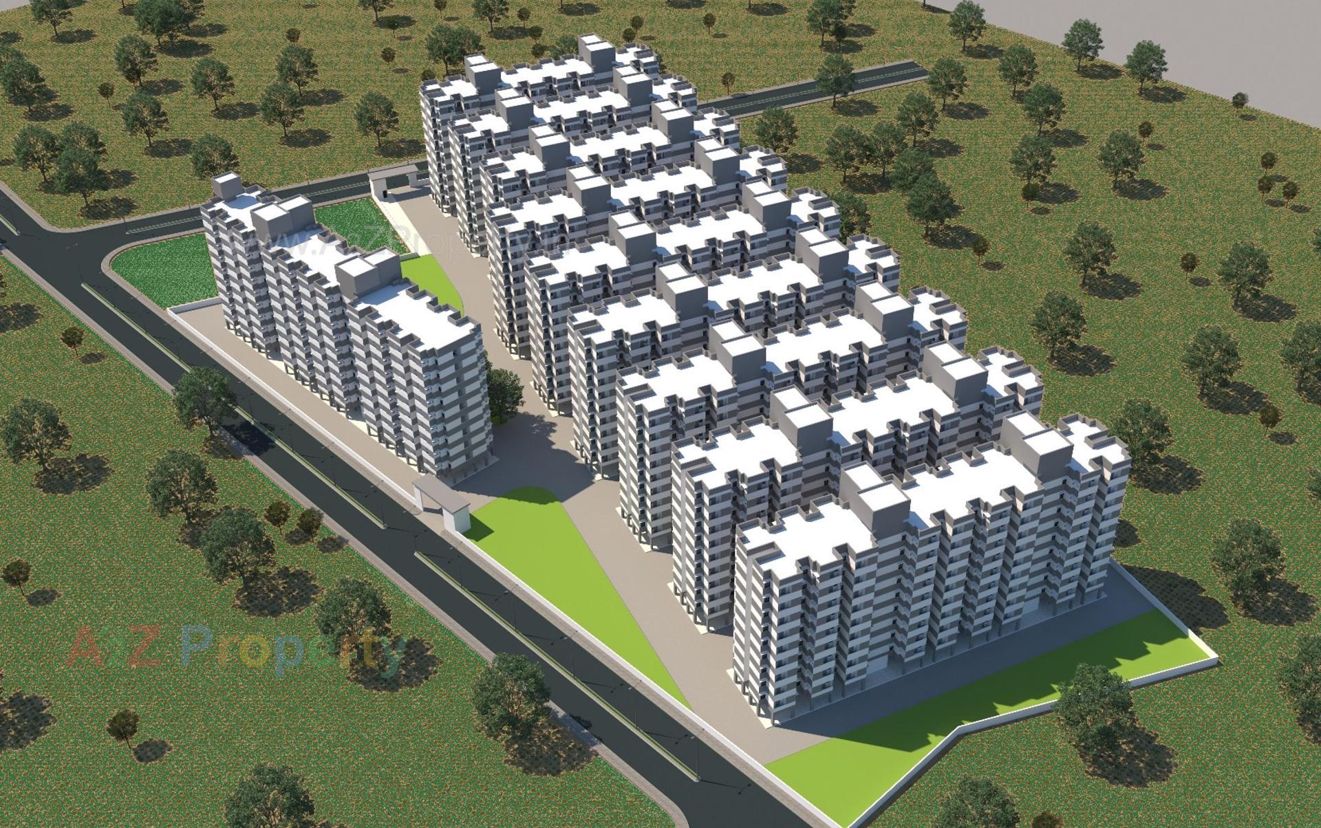3D Elevation of real estate project Ews located at Odhav, Ahmedabad, Gujarat