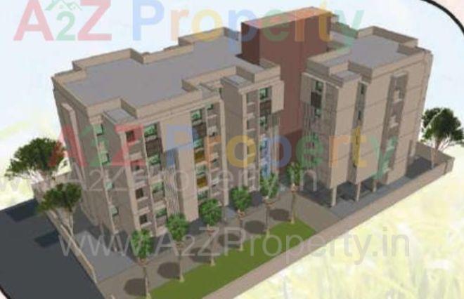 3D Elevation of real estate project Ews located at Muthiya, Ahmedabad, Gujarat