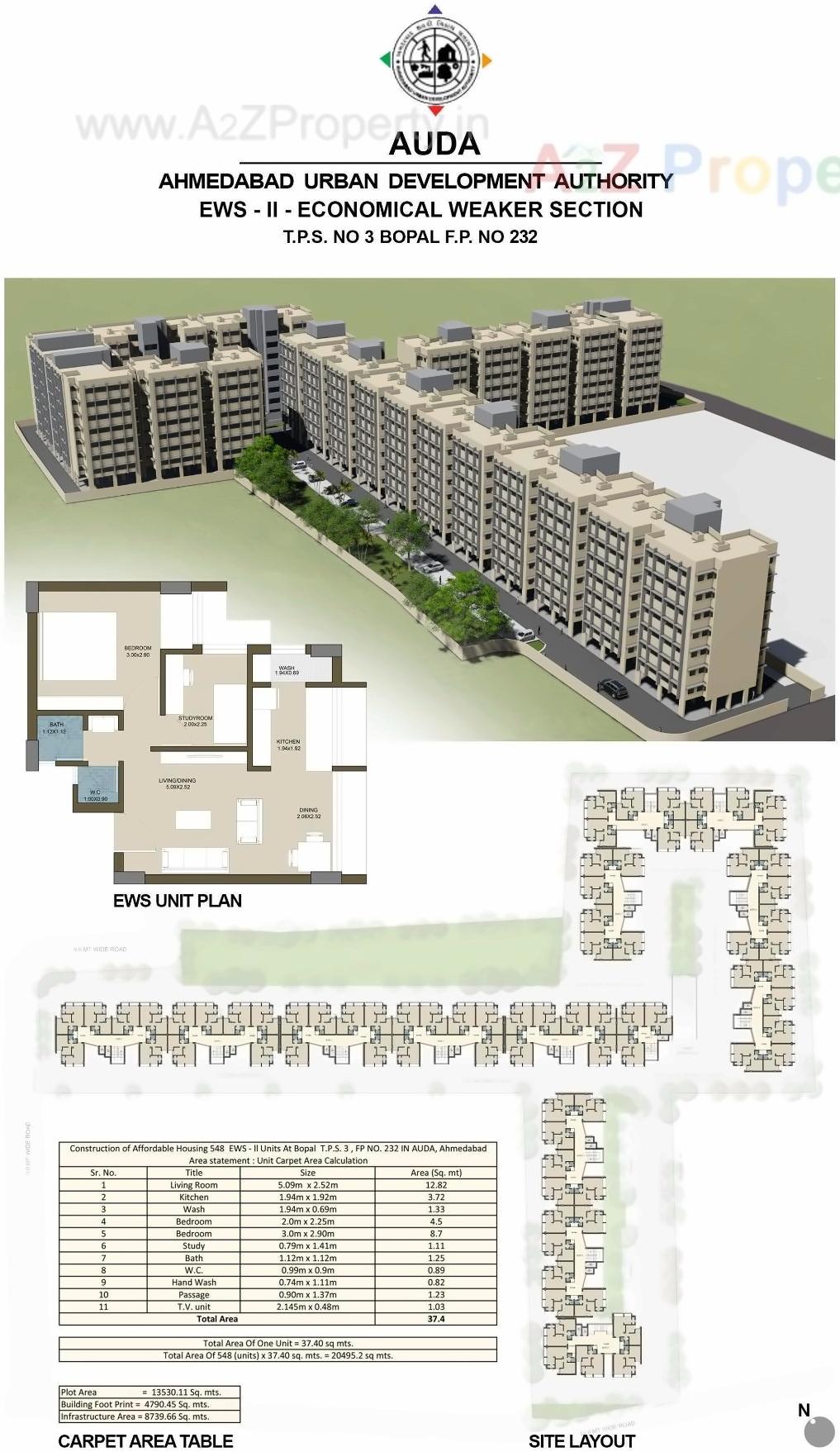 Layout of real estate project Ews   Bopal Tp Fp located at Bopal, Ahmedabad, Gujarat