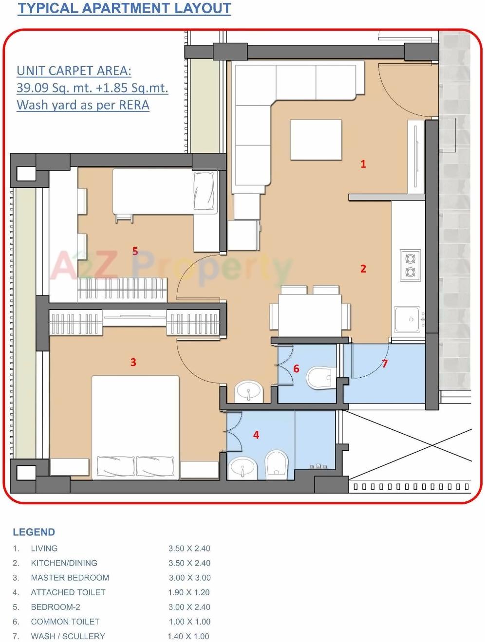Layout of real estate project Ews   Koteshwar located at Koteshwar, Ahmedabad, Gujarat